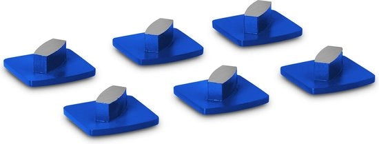 Set di abrasivi per cemento - segmenti - dimensione granulare 30 - elemento di abrasione singolo - 6 pezzi