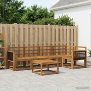 Set di divani da esterno 6 pcs Naturale