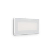 Faretto Moderno Indio Alluminio Bianco Led 8W 3000K Luce Calda