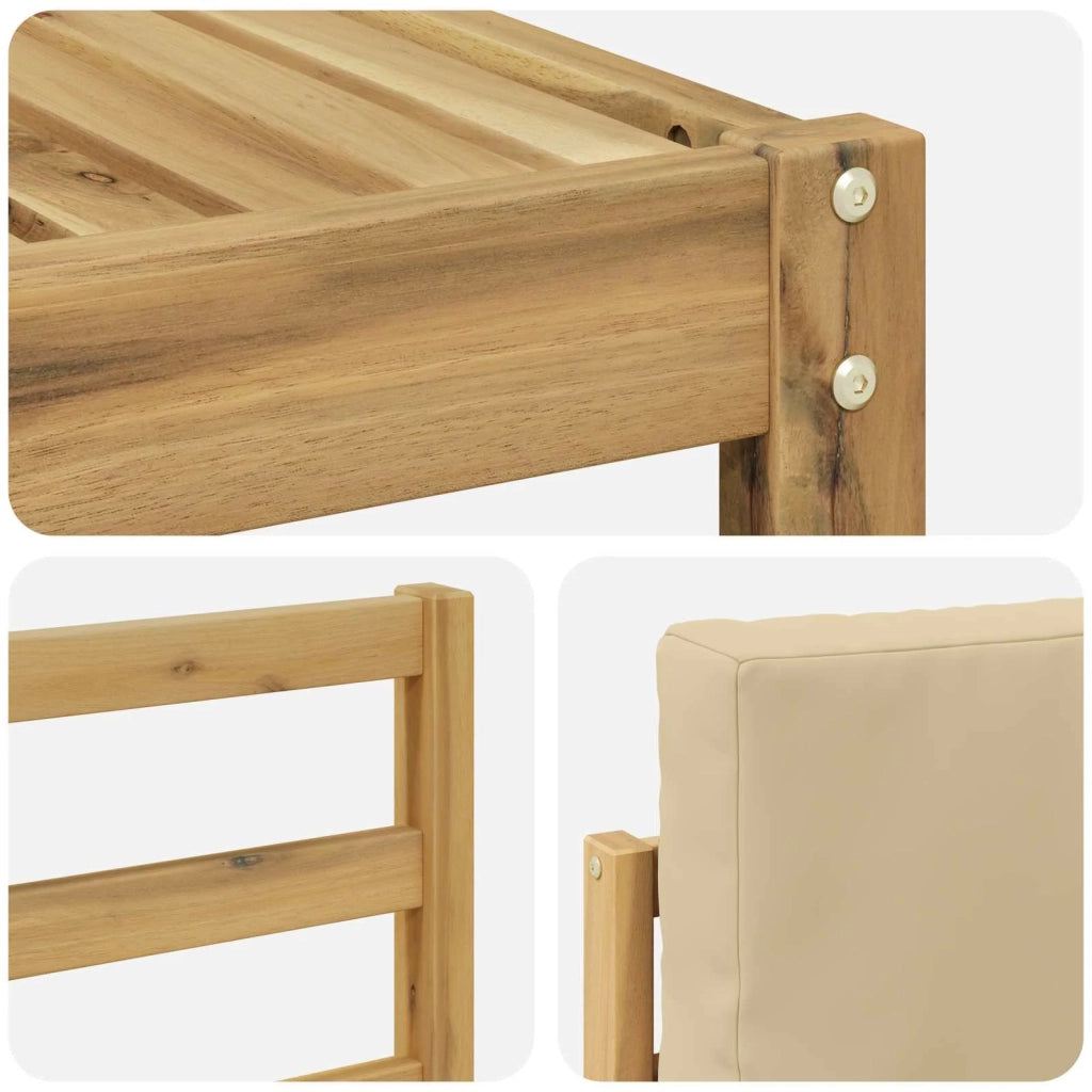 Set divani Legno di Acacia Massello 3392338