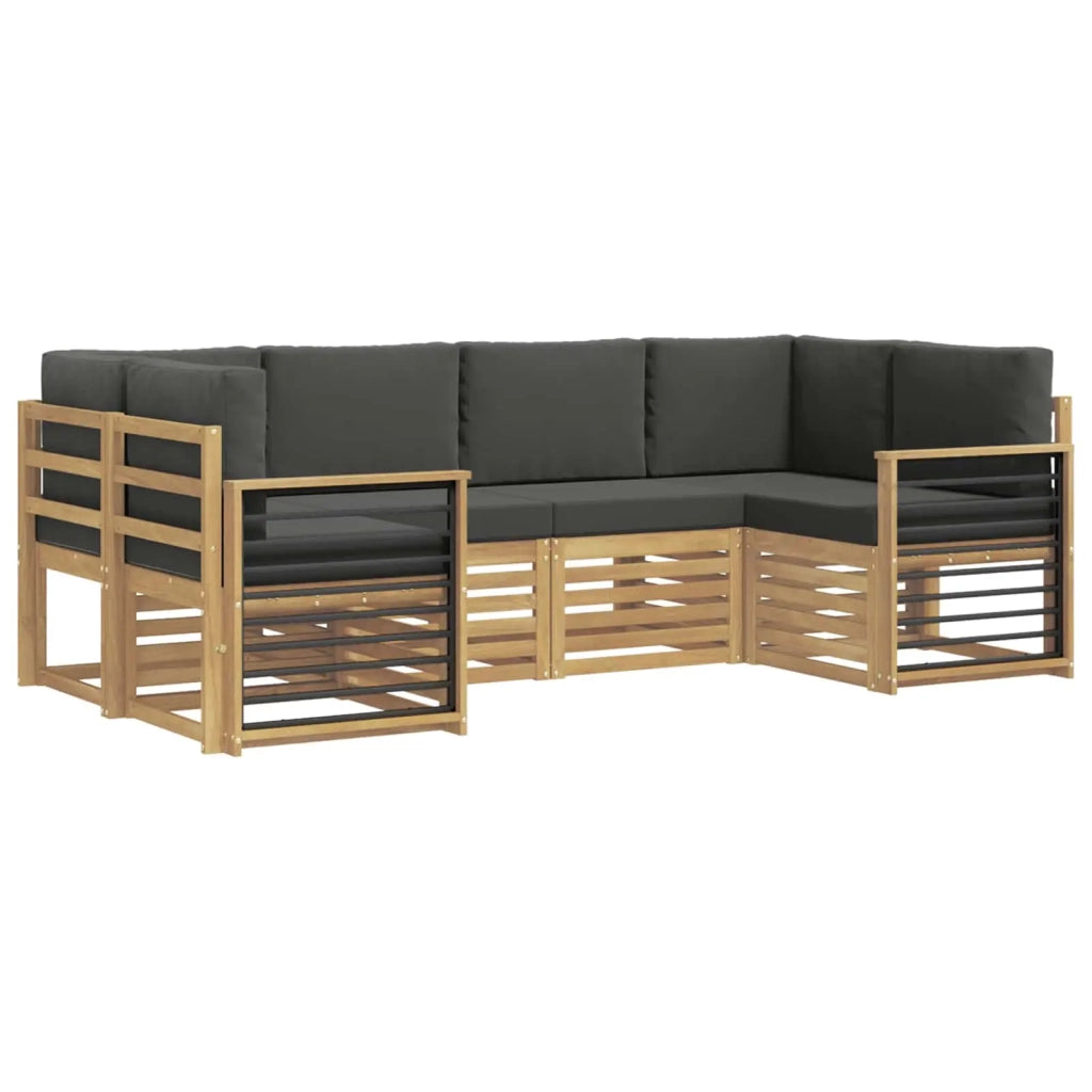 Set divano sezionale 6 pcs Bianco e Antracite 3392407