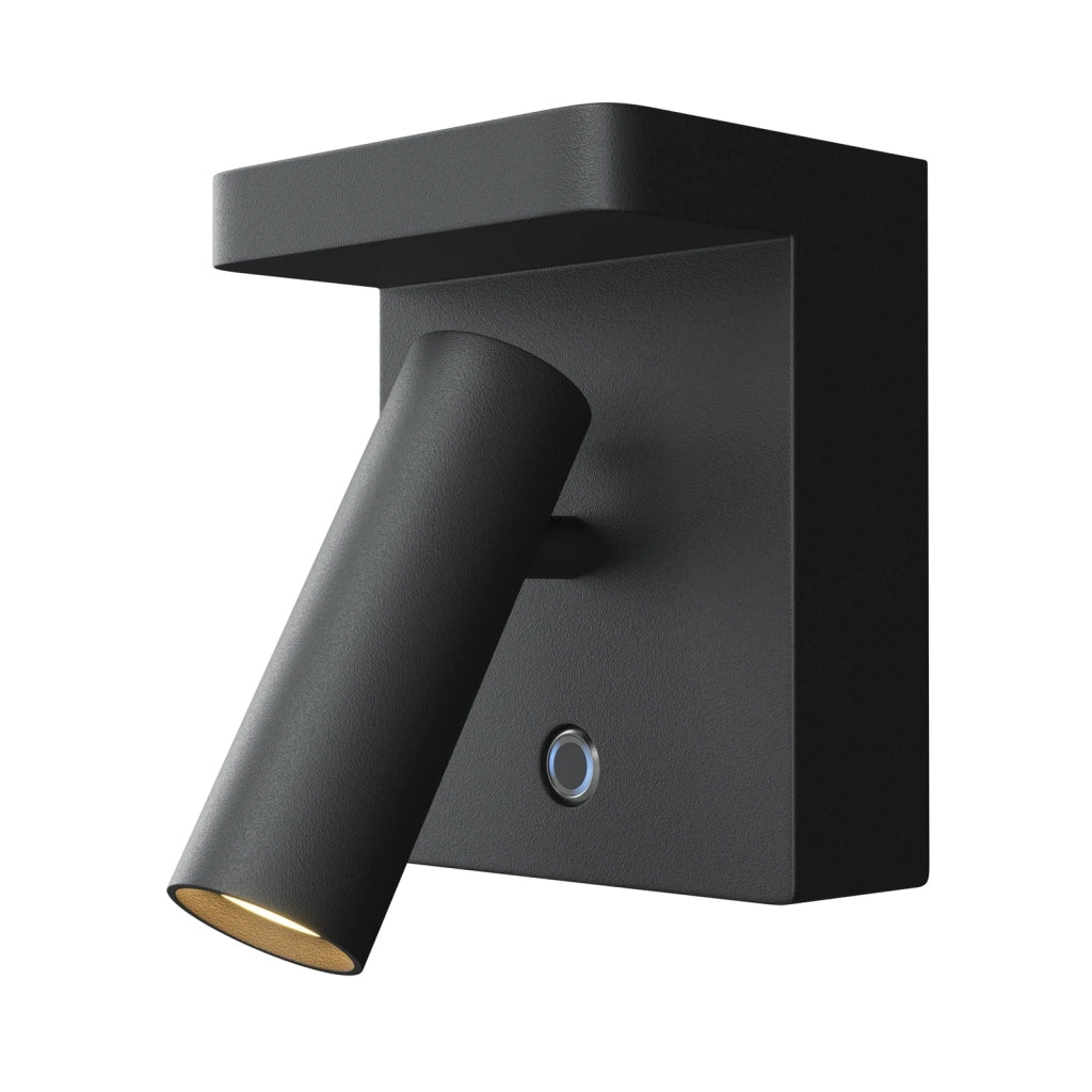 Maytoni Applique moderna Aron 1 luce LED integrato nero alluminio