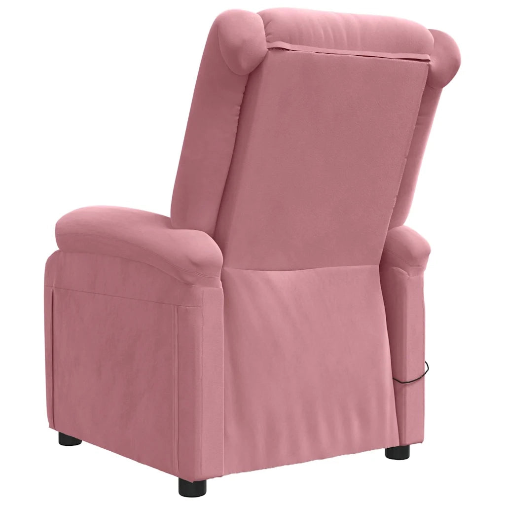 Divano Sedia-Poltrona Massaggiante Rosa in Velluto