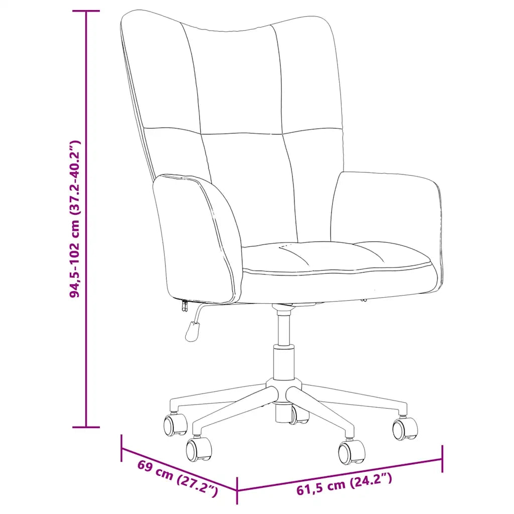 Sedia Relax Blu in Velluto 328171