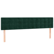 Testiera | Testata Verde Scuro 200x5x78/88 cm in Velluto