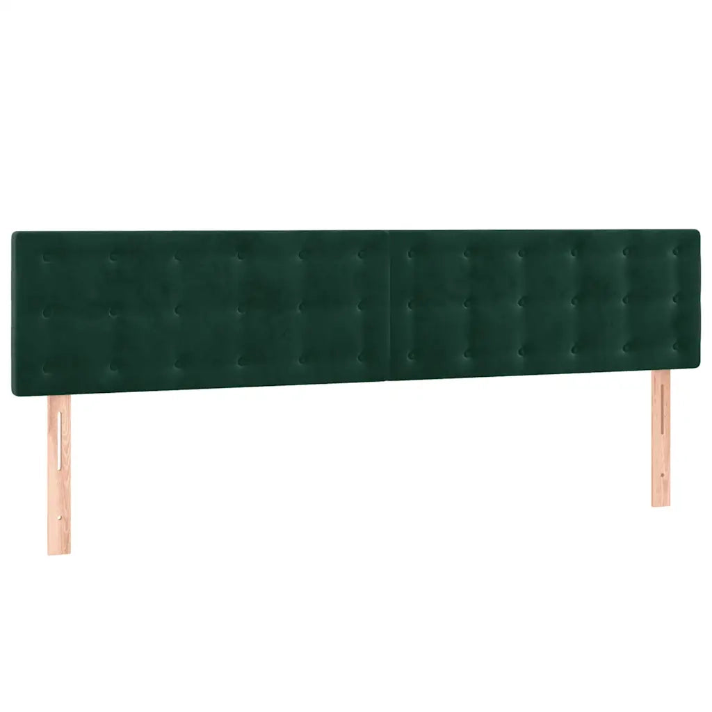 Testiera | Testata Verde Scuro 200x5x78/88 cm in Velluto