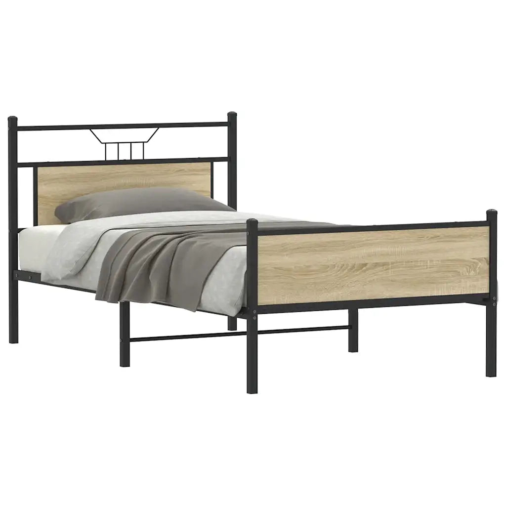 Giroletto senza Materasso Rovere Sonoma 107x203cm in Truciolato 4106976