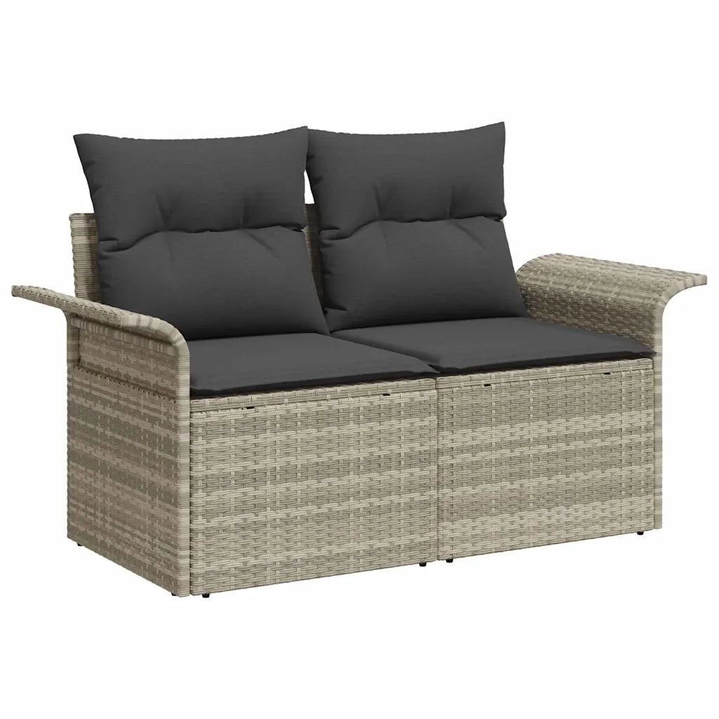 Set Divano da Giardino con cuscino 11 pcs Grigio chiaro 3357095