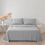 Hoes laken protezione 100% acqua resistente, protezione materasso, copertura hoes laken riciclabile (grigio, Cal King/King 230 * 250 cm)