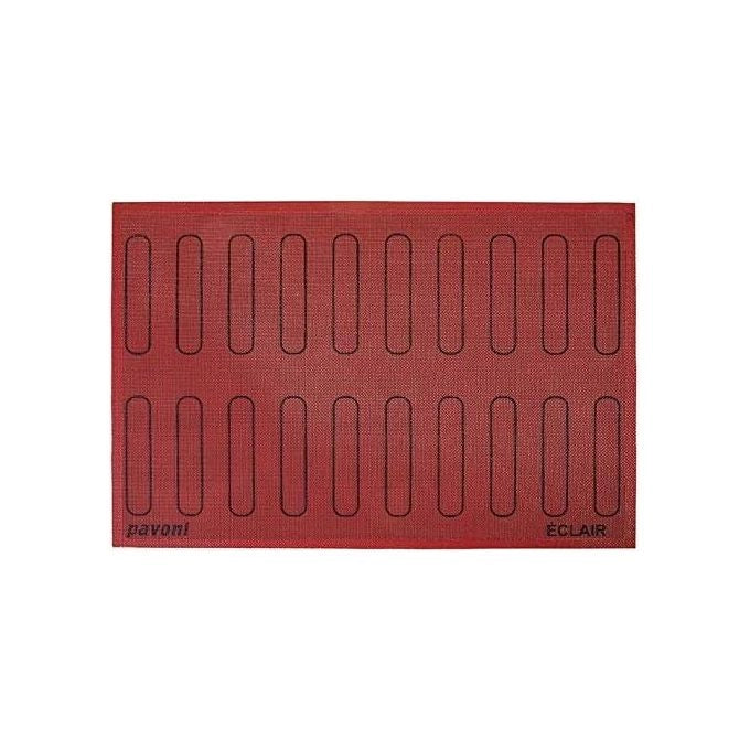 Pavoni PAO575020 Tappetino in Silicone Microforato per Éclair ECL20 600x400 mm con 20 Sagome colore Nero