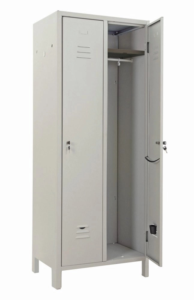 1pz armadio spogliatoio a 2 posti in kit con serratura dimensioni cm 68x34x179h cod:ferx.11612
