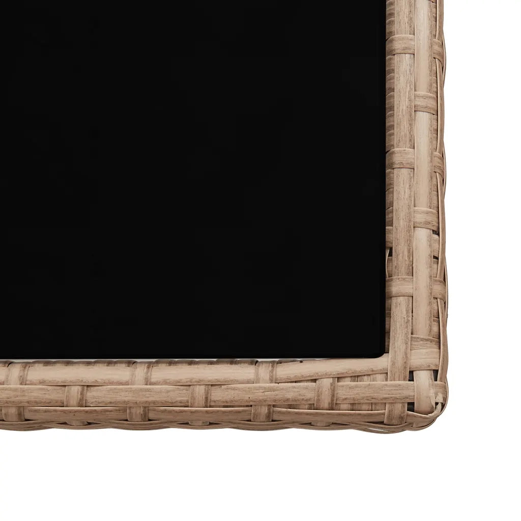 Set da Pranzo da Giardino 17 pz con Cuscini in Polyrattan Beige 46429