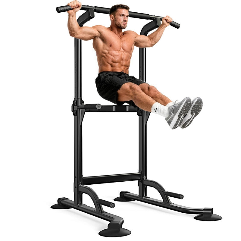 Barra per trazioni, Barra per trazioni-10 livelli (170-210 cm Regolazione altezza,Stazione multifunzione Power Tower Dip,Carico massimo200kg