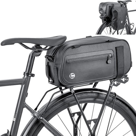 Borsa portabagagli 26 L impermeabile per portapacchi, borse da bicicletta multifunzionali, borse da sellino, borse da viaggio per bicicletta