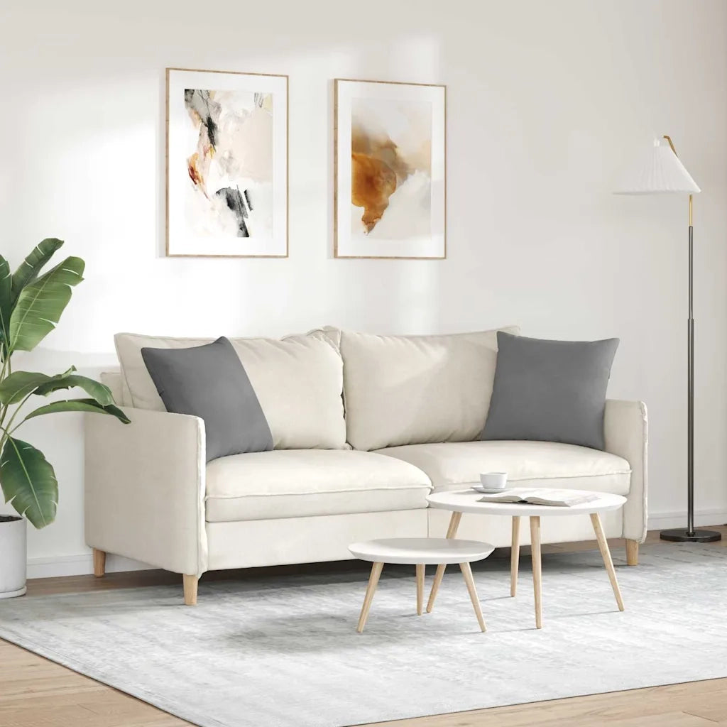 Cuscini da Divano 2 pcs Grigio scuro 45 x 45 cm Tessuto 42013942