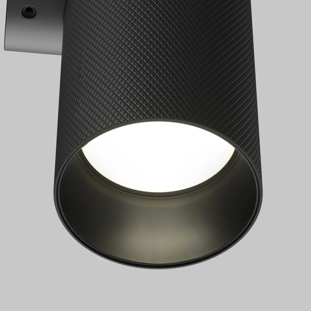 Maytoni applique moderna Artisan 2 luci GU10 nero alluminio