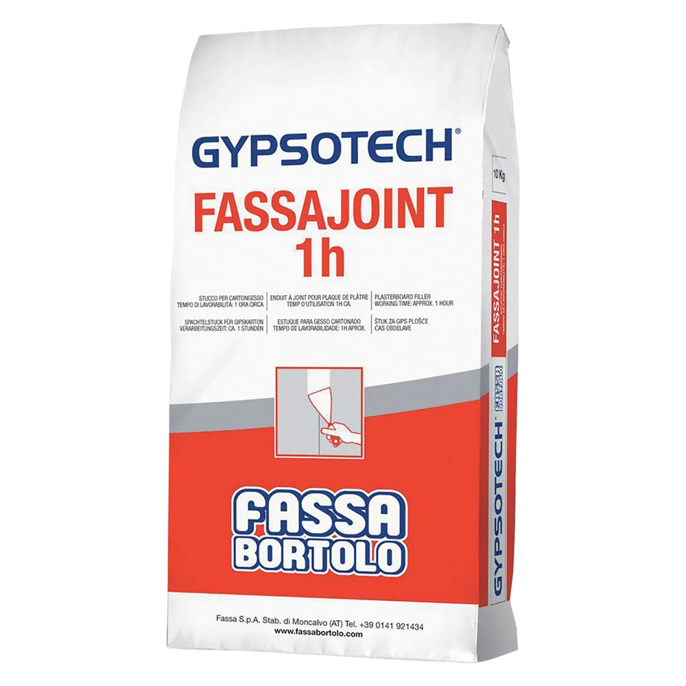 STUCCO IN POLVERE PER CARTONGESSO 'FASSAJOINT 1 H' Kg. 5  - FASSABORTOLO
