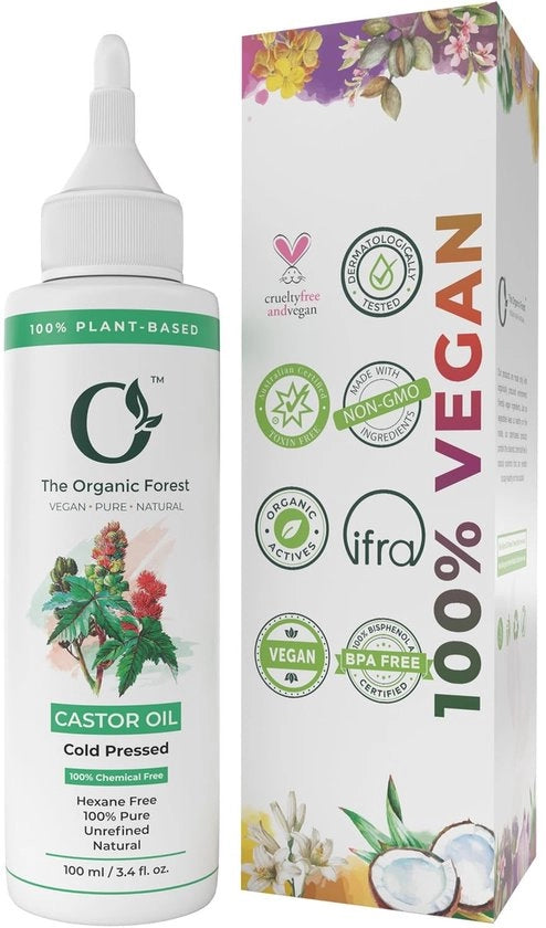 Olio per capelli 100% puro - freddo estratto - per la cura della pelle - per le ciglia - nutre e rafforza.