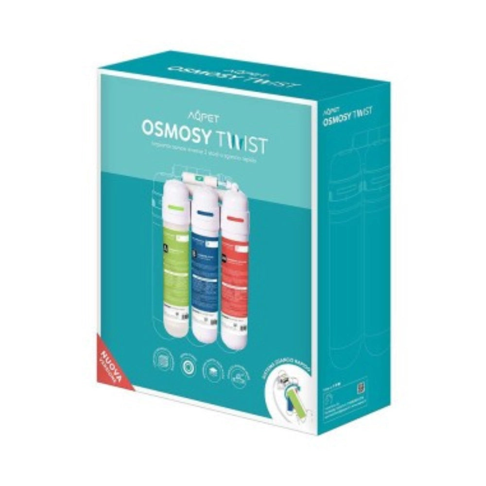 Aqpet Osmosy Twist - impianto ad osmosi a sgancio rapido 3 stadi