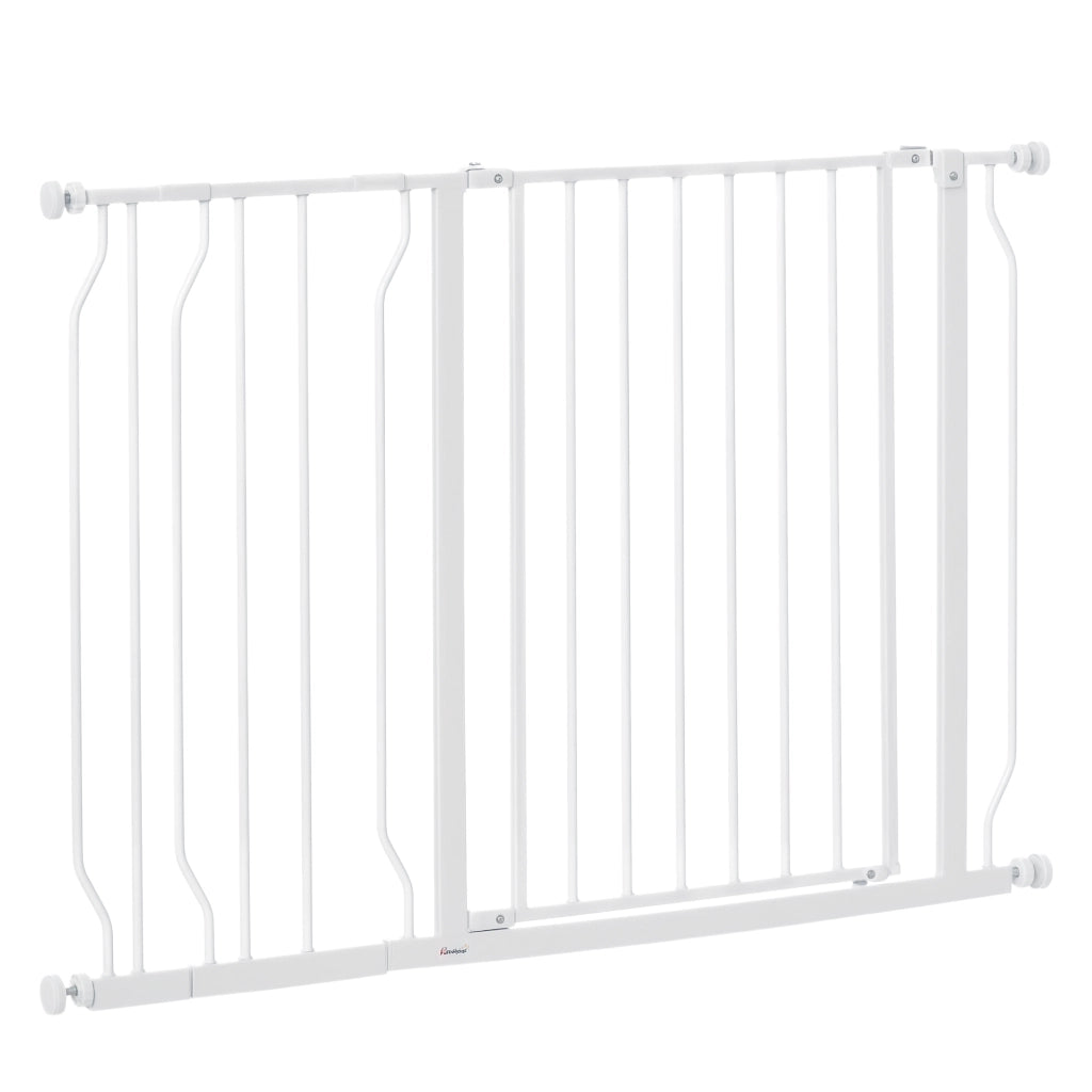 Cancello Sicurezza per Cani Estensibile 75-115 cm ¨C zephmum ¨C Bianco