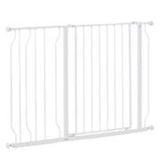 Cancello Sicurezza per Cani Estensibile 75-115 cm ¨C zephmum ¨C Bianco