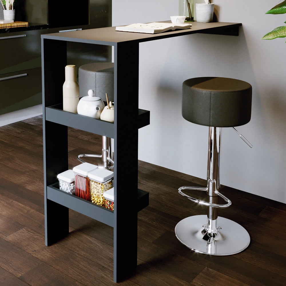 Vicco Set di 2 sgabelli da bar Nero 33 x 92 cm 2 parti