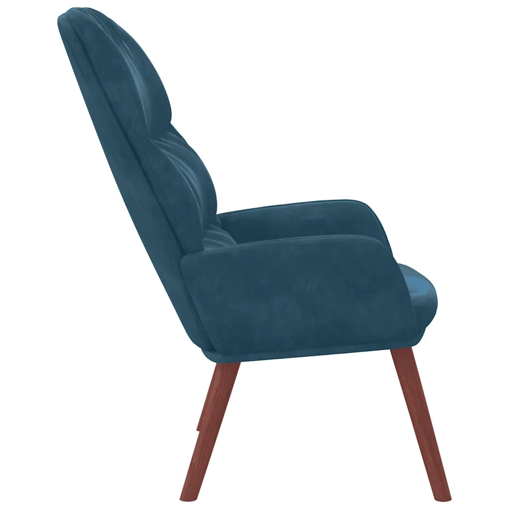 Poltrona Relax Blu in Velluto 4102620