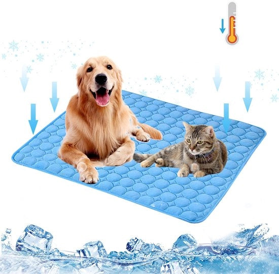 Matte auto-rinfrescante per cani - Mat per cani auto-rinfrescante - Matte auto-rinfrescante per gatti - Mat auto-rinfrescante lavabile - Mat auto-rinfrescante morbido - 70 x 55 cm - Mat auto-rinfrescante per letto