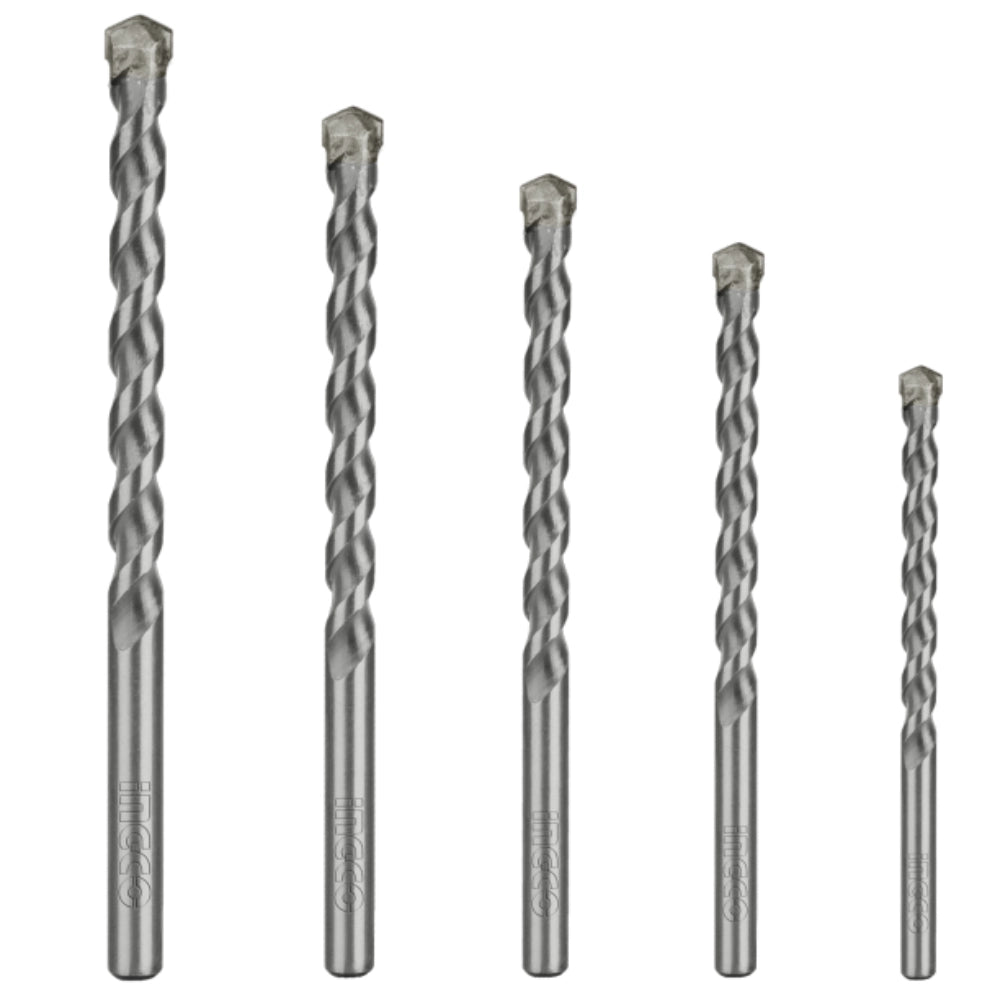 Set 5 punte acciaio trapano muratura foratura precisa professionale