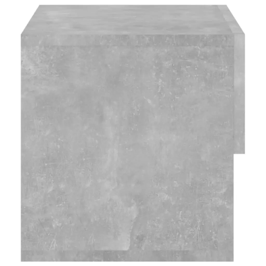 Comodino | Armadio da Notte | Mobiletto da notte a Muro Grigio Cemento