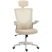 Sedia da ufficio ergonomica ¨C Minimal ¨C beige, imbottita, 60x63x120 cm