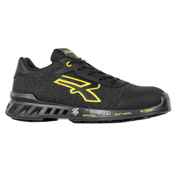 U-Power RV20036 Frank Scarpe Antinfortunistiche Basse S1P SRC ESD Puntale Alluminio Taglia 40 colore Nero Giallo