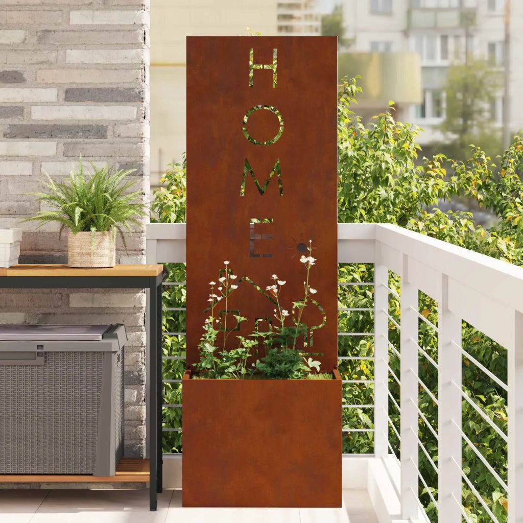 Schermo per privacy in giardino Traforo Ruggine 50 x 150 cm CFW7607684