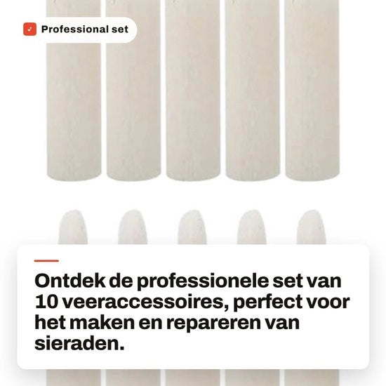 Set di accessori per collane professionale - 10 pezzi - Progettazione ergonomico - Leggero - Materiali di alta qualità - Duraturo - Collane
