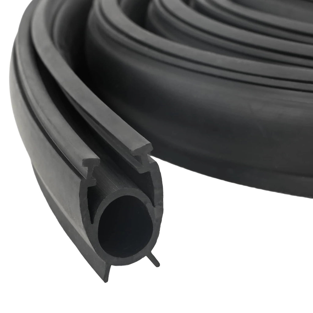 Sigillo Porta Garage Nero 41 x 33 mm 6 m PVC 42038299