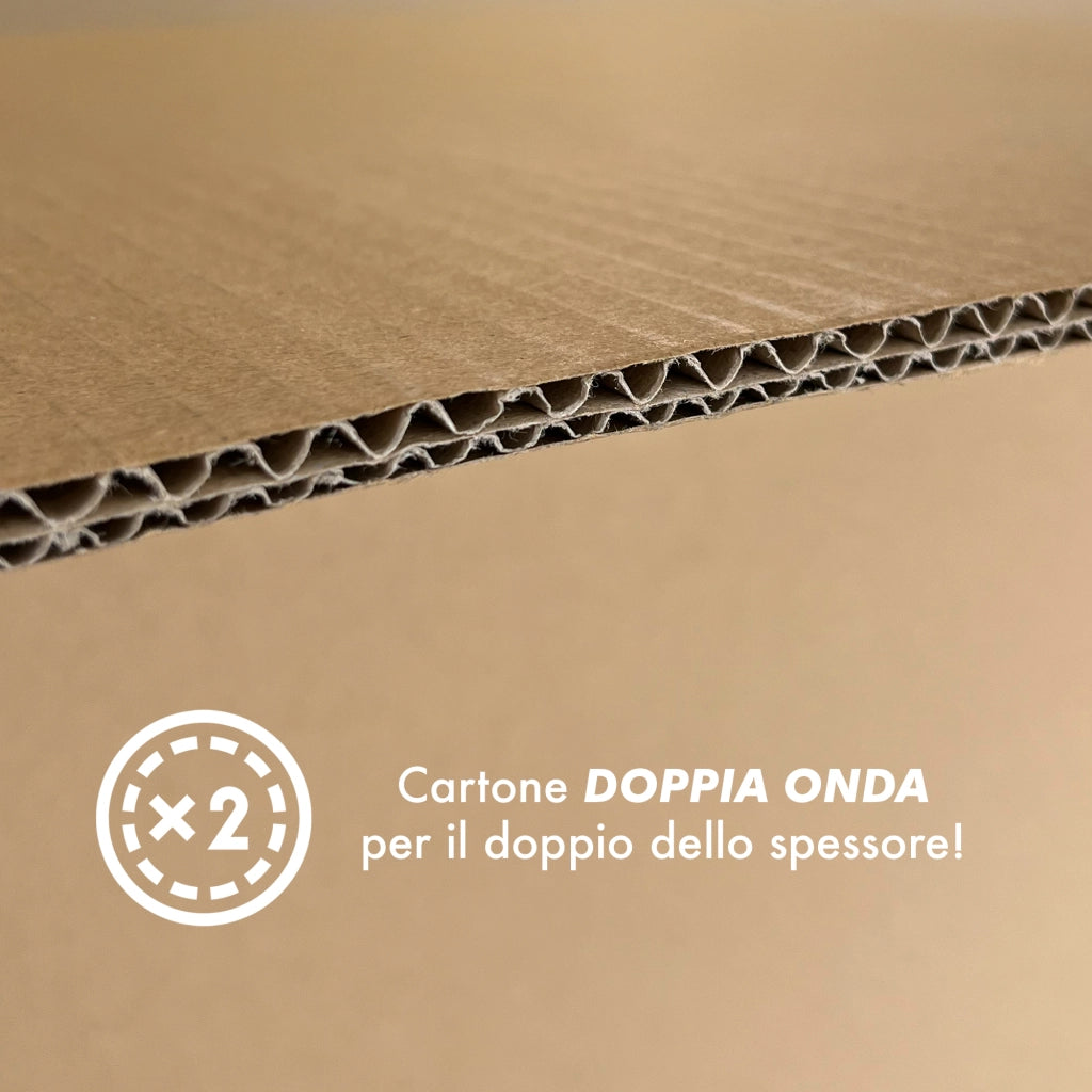 10 Scatoloni Con Maniglie 60x40x40 Cm Scatola Cartone A Doppia Onda Per Trasloco Spedizioni Imballaggi Scatolone Forte Resistente Scatole Grandi