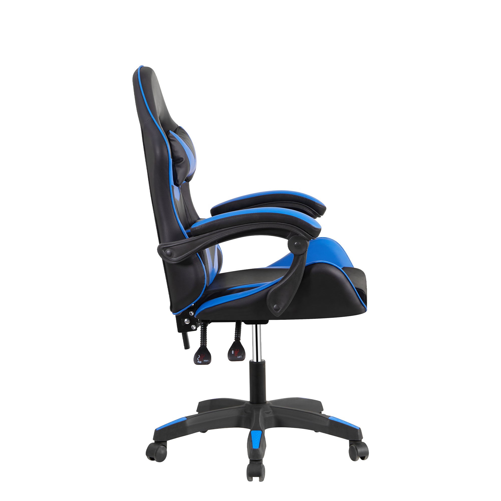 Poltrona Racing Alfa Nera/Blu Similp.