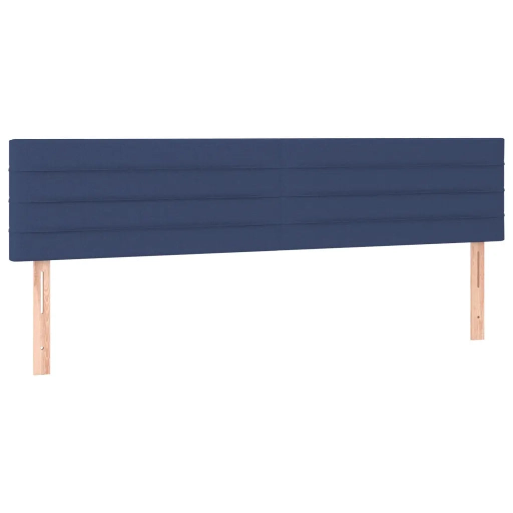 Giroletto a Molle con Materasso Blu 200x200 cm in Tessuto