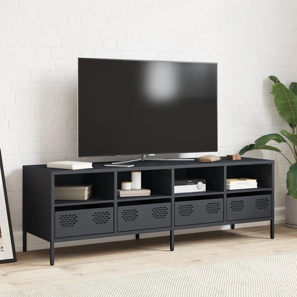 Mobile TV | Armadietto TV | Mobile Porta TV Antracite 135x39x43,5 cm Acciaio Laminato a Freddo