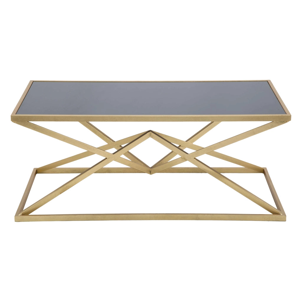 Keswic, Tavolino da Salotto Forma Rettangolare, 110x60x45h cm Nero