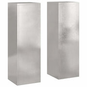 Supporto per piante | Sostegno per piante 2 pz Argento 24 x 24 x 75 cm