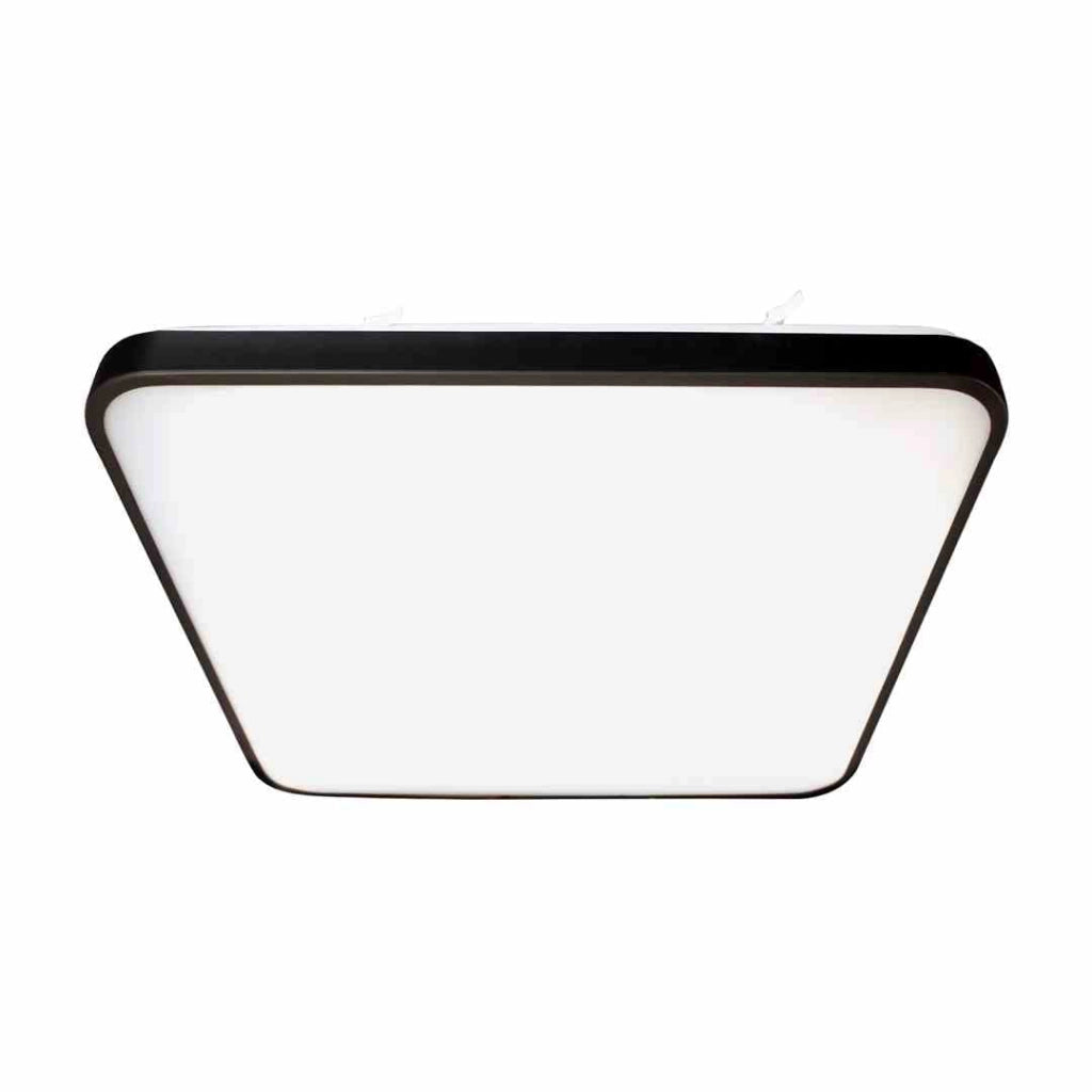 Plafoniera LED Milagro Fabio quadrata 37cm 23W nera
