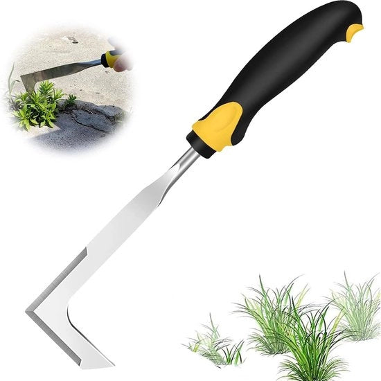 Schraper per erbacce, Erbacce, Manuale, Acciaio inossidabile, Schiacciaerbacce in acciaio inossidabile, Erbacce, Coltello congegiato per la rimozione di muschio e erbacce, Giardinaggio, Attrezzi da giardino