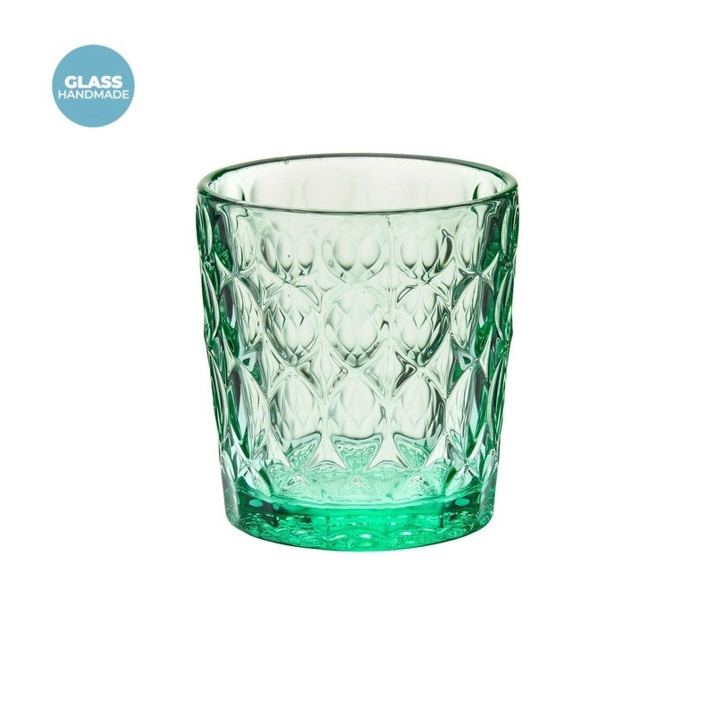 Bicchiere in vetro Vanity Verde