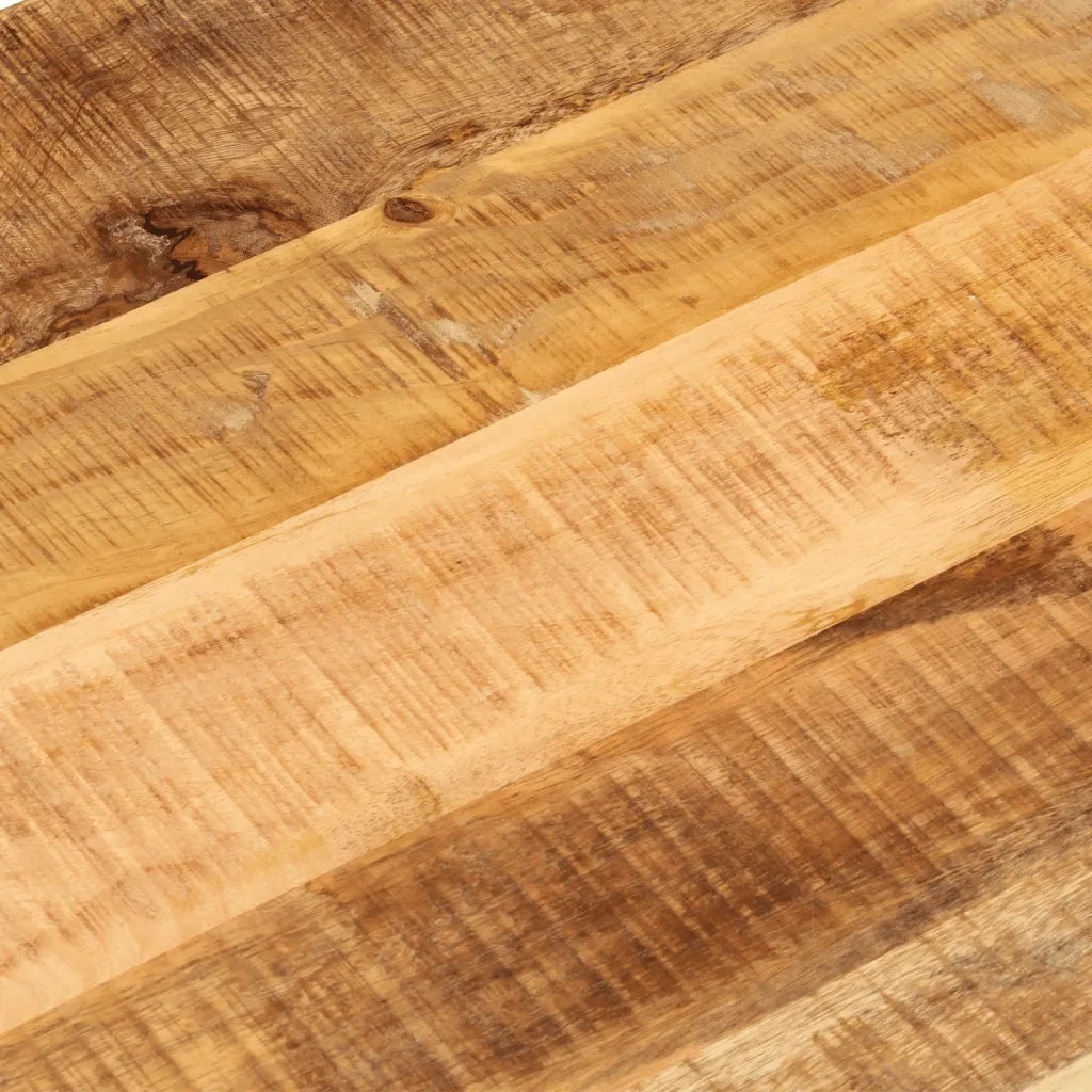 Piano Tavolo 140x50x2,5 cm Ovale Legno Massello Grezzo di Mango 370109