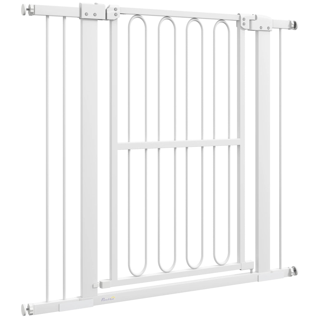 Cancello di Sicurezza per Cani ¨C Zephmum ¨C Grigio 76-104 cm