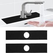 Matrice assorbente da 2 pezzi - Splash Guard - Per rubinetto vasca - Cucina e bagno nero