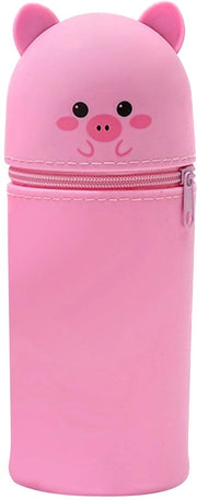Etui in silicone, etui con cerniera, etui, etui in silicone morbido, etui cartoon, etui unisex, etui con etui, grande capacità per strumenti da disegno