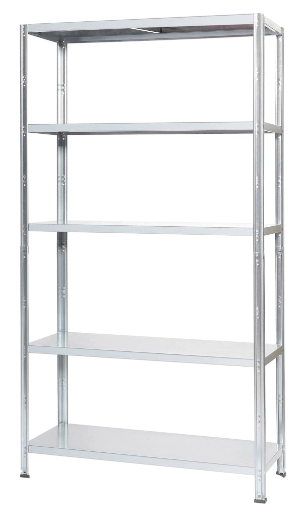 Scaffale in Metallo 5 Ripiani 100x40x187 cm Grigio Nuvolato