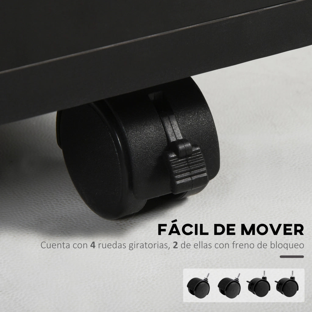 Scrivania con cassetti e armadio ¨C Minimal ¨C Nero 40x35x60 cm